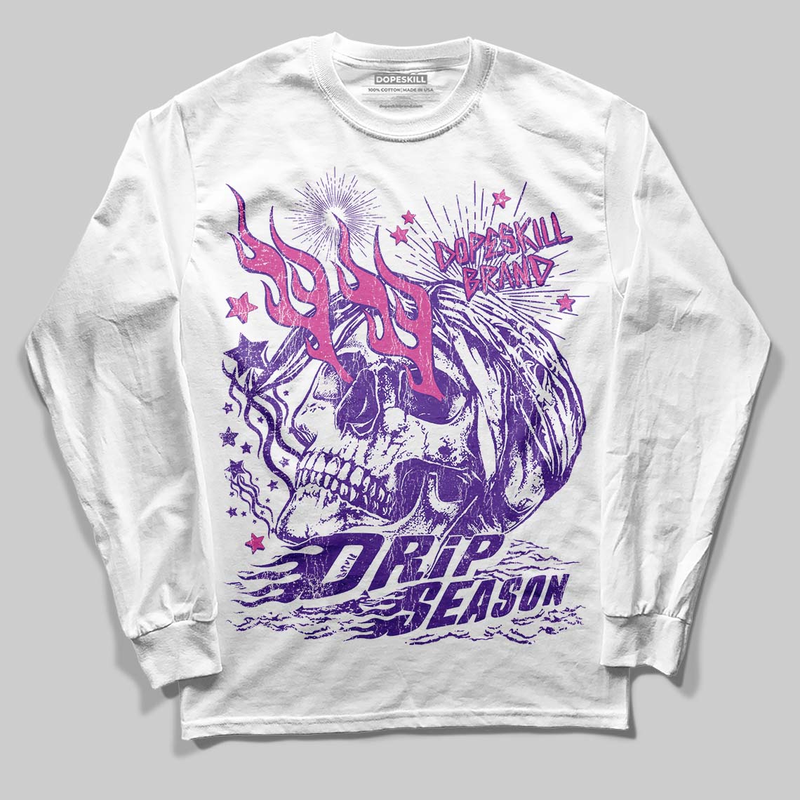 PURPLE Collection superstreetwear Long Sleeve T-Shirt Drip Season Graphic
