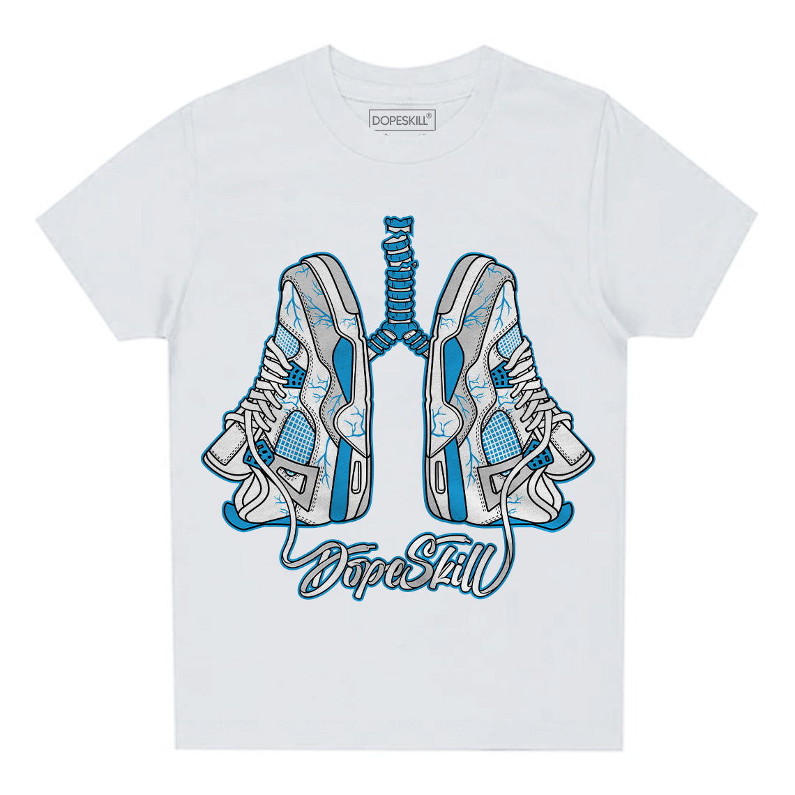 Military Blue 4s superstreetwear Toddler Kids T-shirt Breathe Graphic