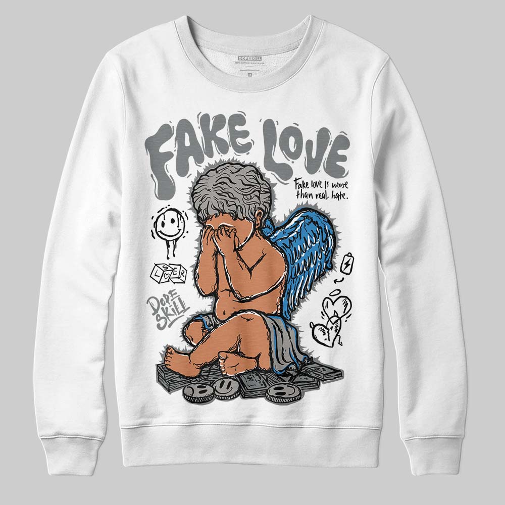 Cool Grey 9s superstreetwear Sweatshirt False Love Graphic