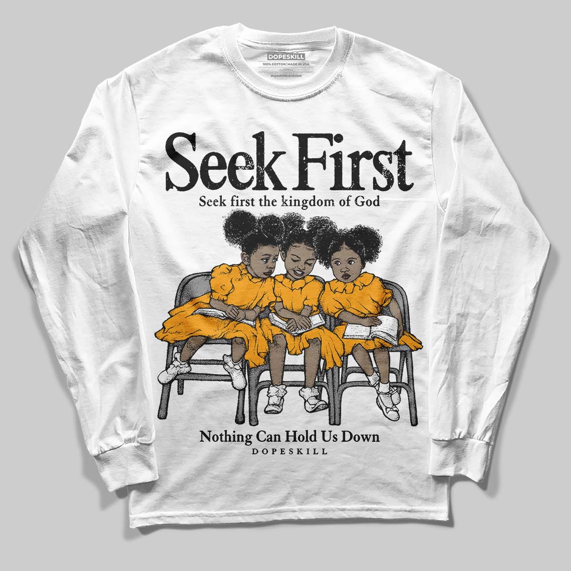 Black Taxi 12s superstreetwear Long Sleeve T-Shirt New Seek First Graphic