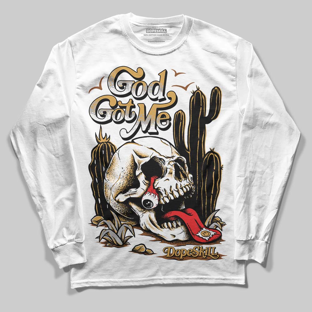 Gratitude 11s superstreetwear Long Sleeve T-Shirt God Got Me Graphic