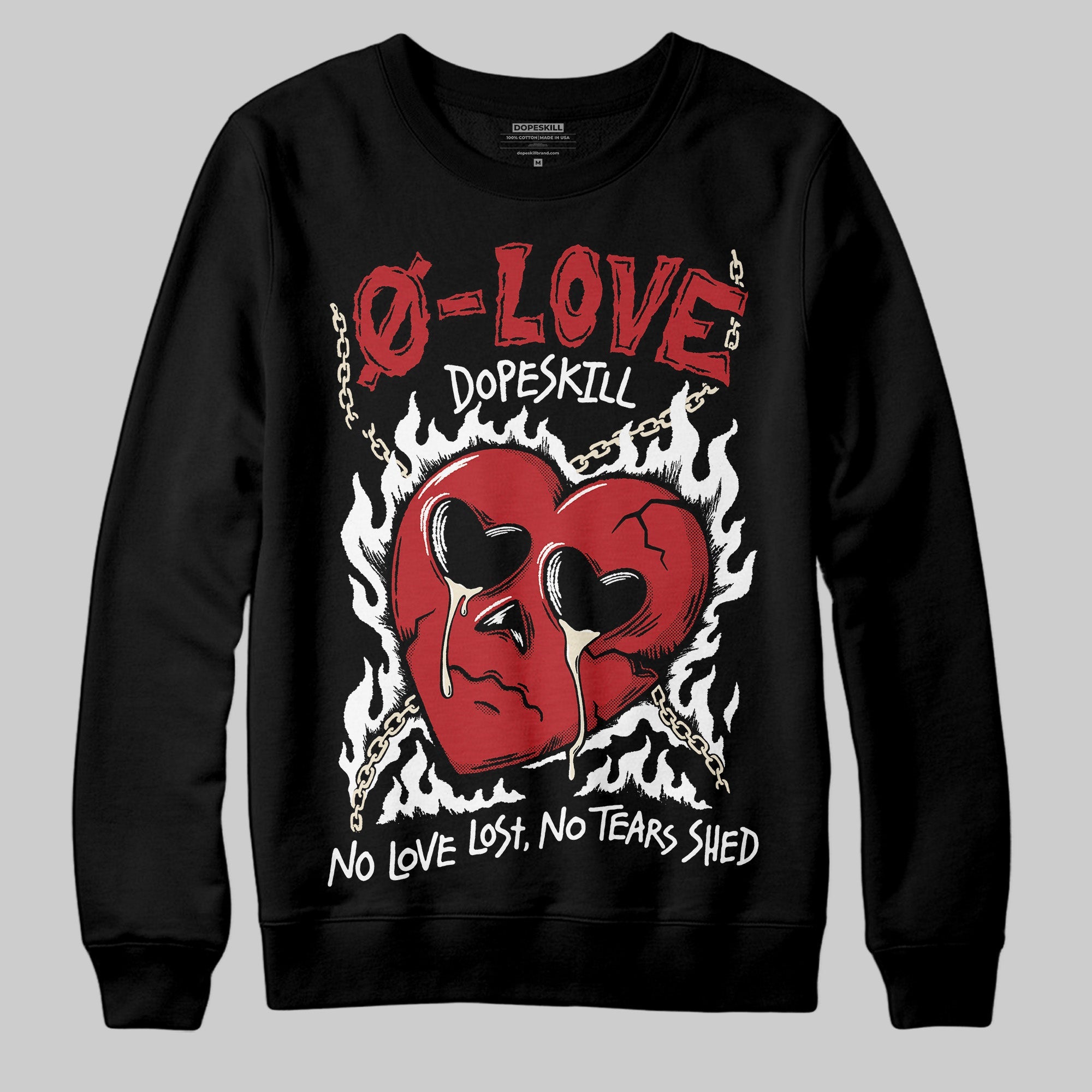 Black Toe Reimagined 1s superstreetwear Sweatshirt Crying Heart Graphic