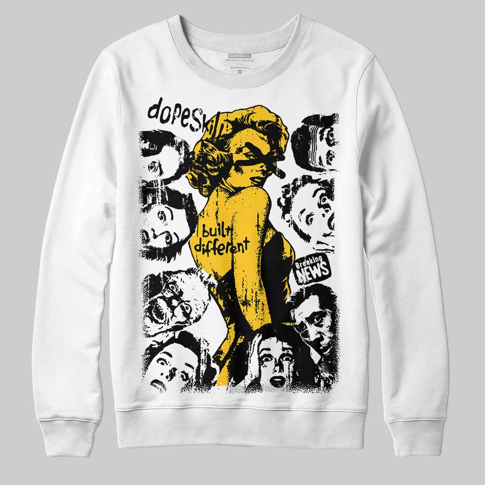 Yellow Collection superstreetwear Sweatshirt Built Different Graphic