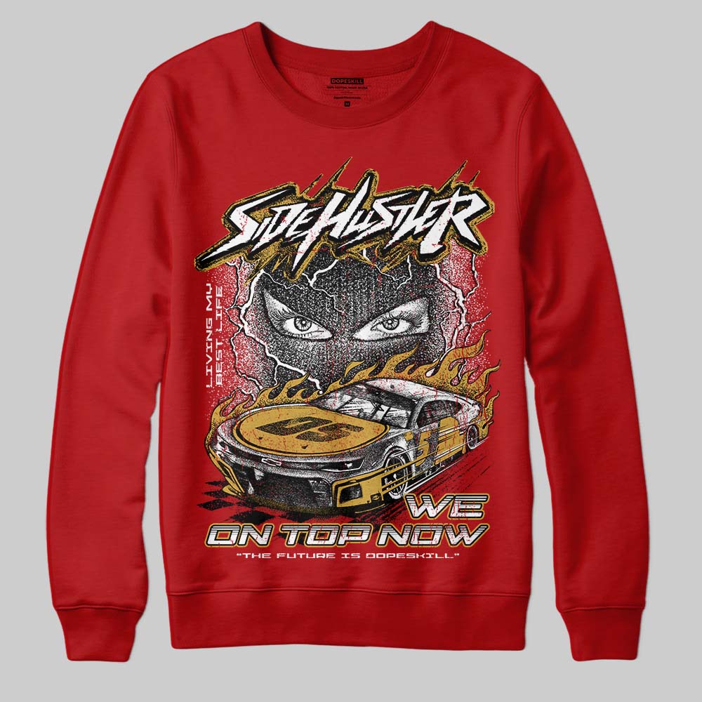 Red Collection superstreetwear Sweatshirt New Side Hustler Graphic