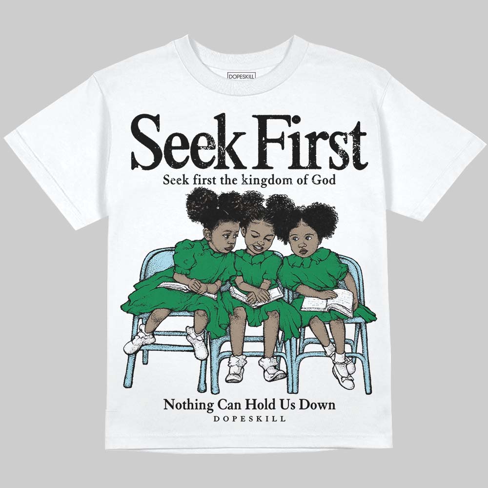 Lucky Green 5s superstreetwear Oversize Print T-Shirt New Seek First Graphic