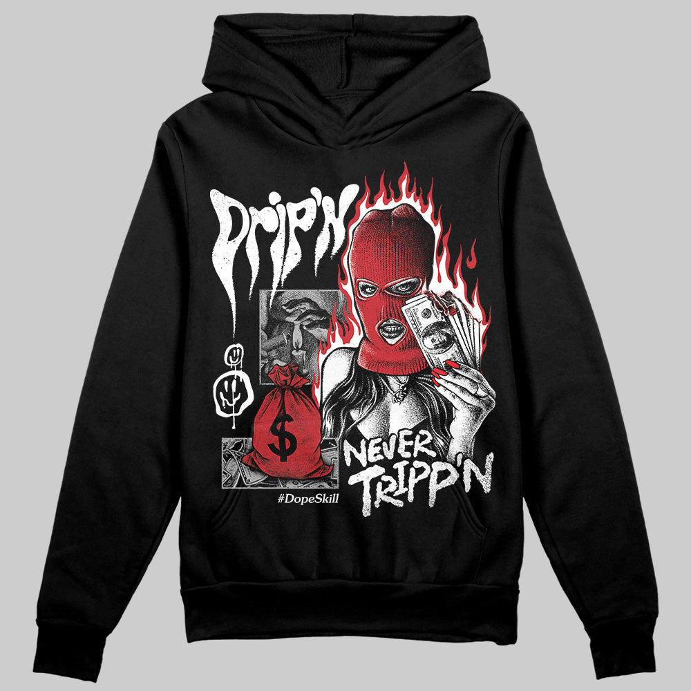 Bred Velvet 11s superstreetwear Hoodie Sweatshirt Drip'n Never Tripp'n Graphic