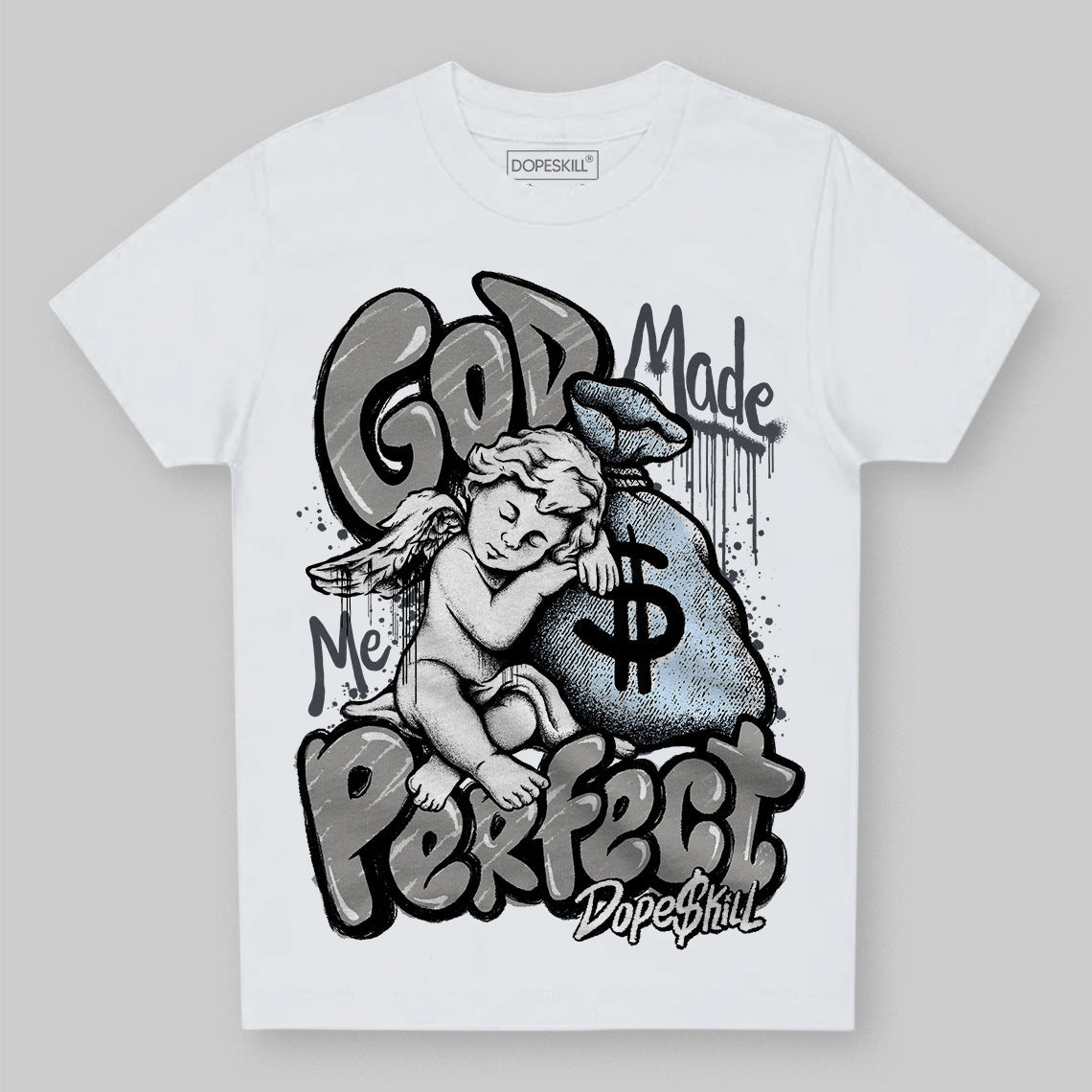Cool Grey 11s superstreetwear Toddler Kids T-shirt God Made Me Perfect Graphic