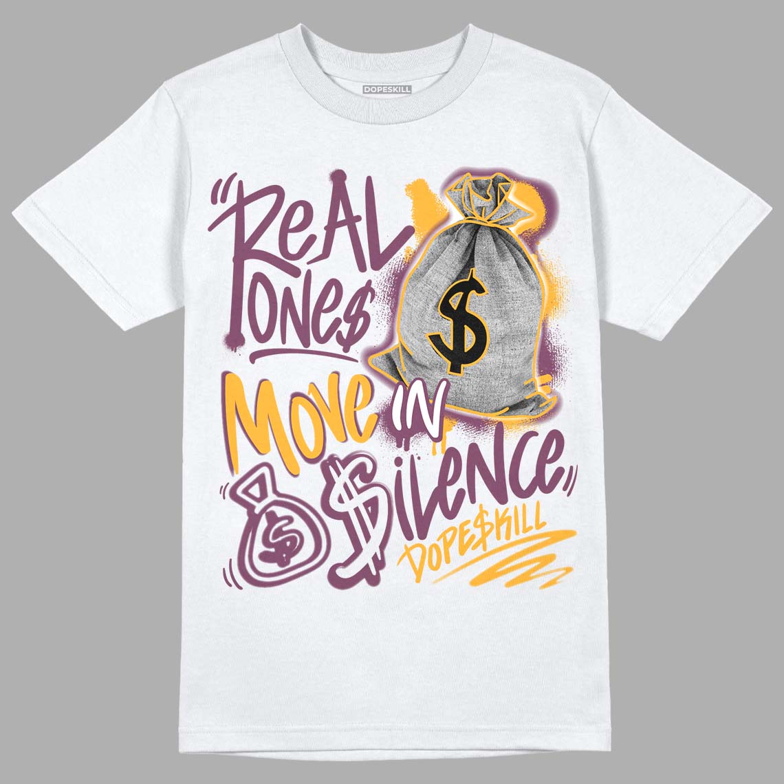 Brotherhood 1s High OG superstreetwear T-Shirt Real Ones Move In Silence Graphic