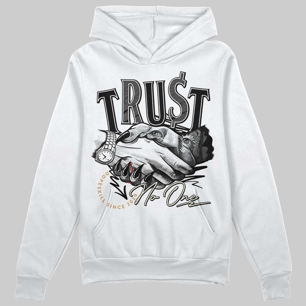 Reverse Metallic 5s superstreetwear Hoodie Sweatshirt Trust No One Graphic