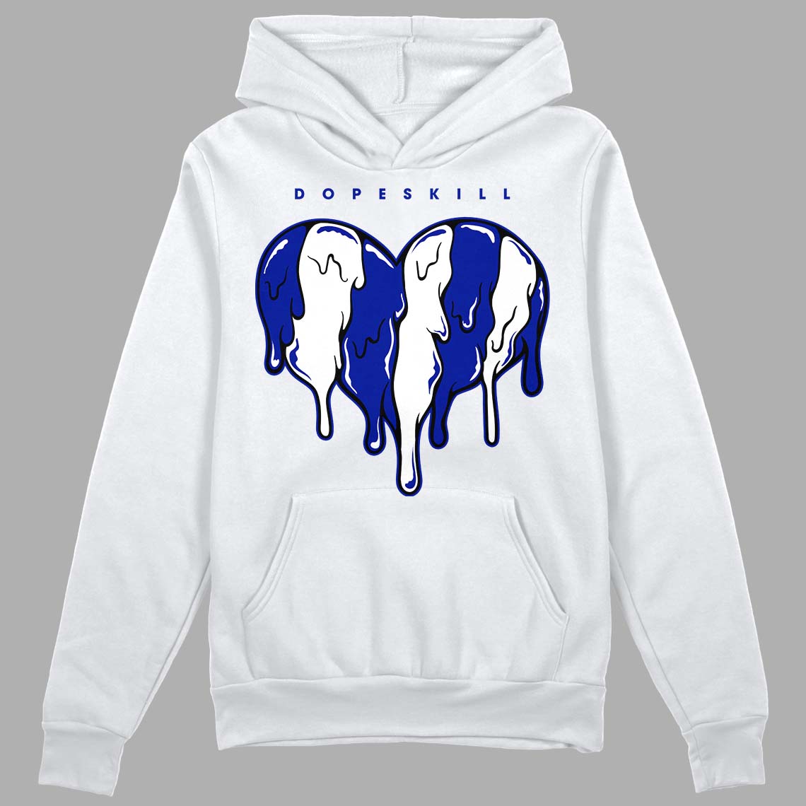 Racer Blue White Dunk Low superstreetwear Hoodie Sweatshirt Slime Drip Heart Graphic