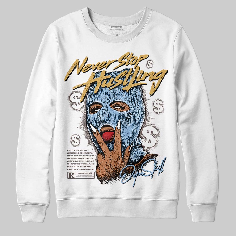 Handball Spezial Light Blue superstreetwear Sweatshirt Never Stop Hustling Graphic