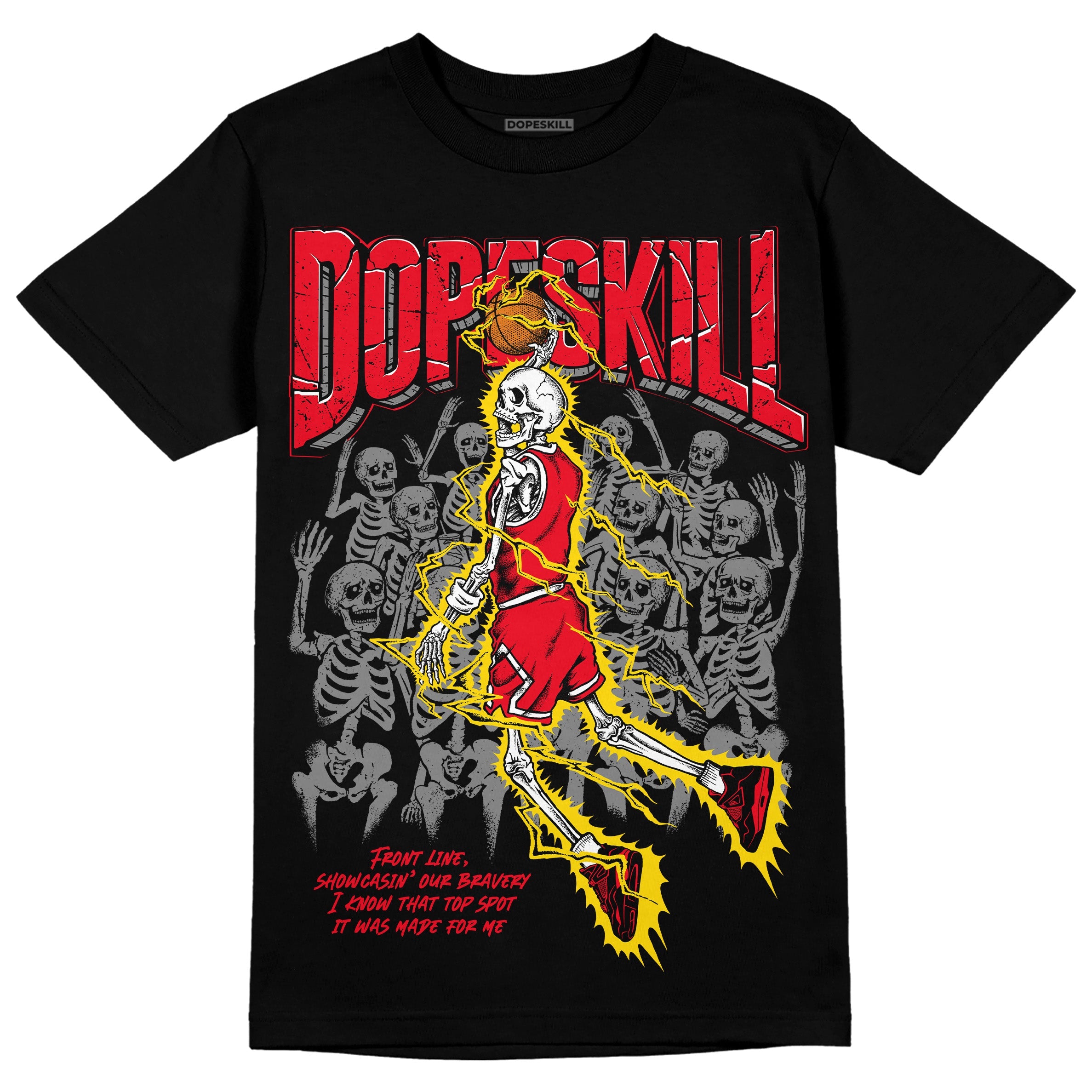 Red Thunder 4s superstreetwear T-shirt Thunder Dunk Graphic