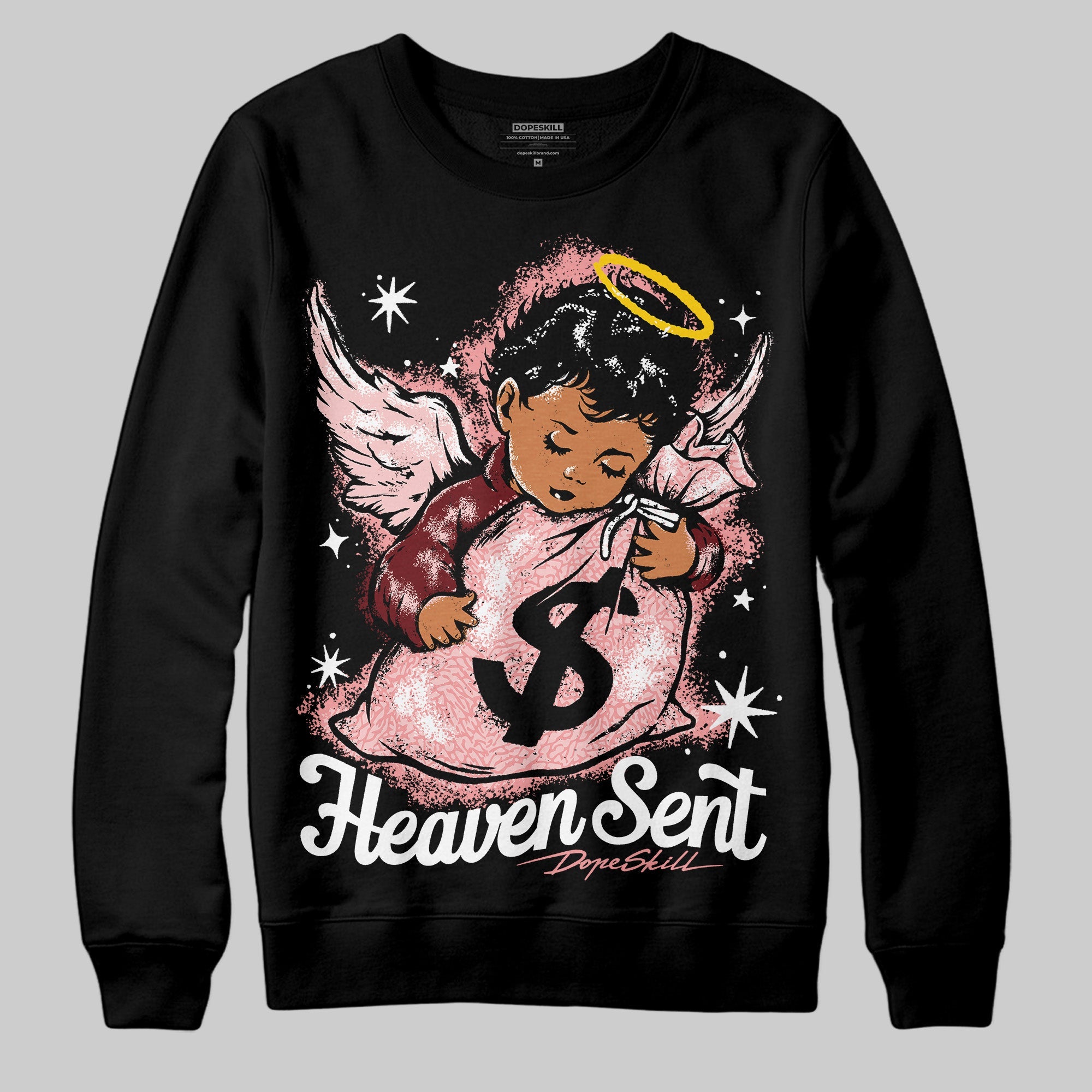VALENTINE'S Day 3s superstreetwear Sweatshirt Heaven Sent Graphic