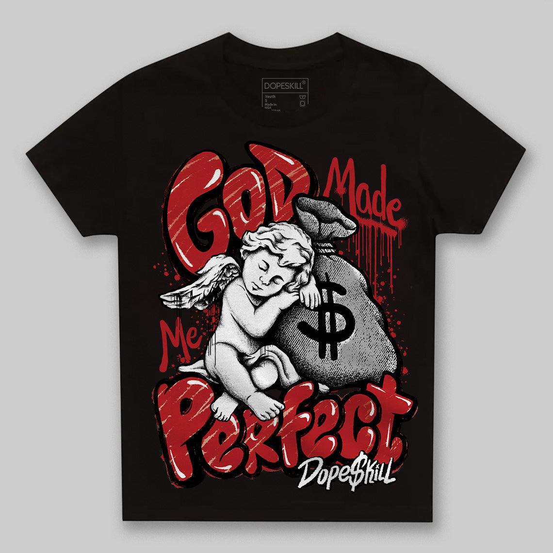 Flu Game 12s superstreetwear Toddler Kids T-shirt God Made Me Perfect Graphic