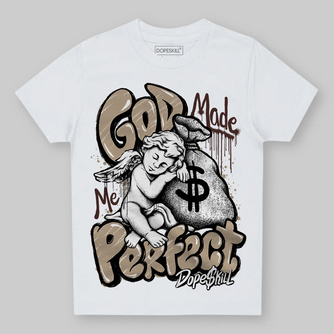 Latte 1s superstreetwear Toddler Kids T-shirt God Made Me Perfect Graphic