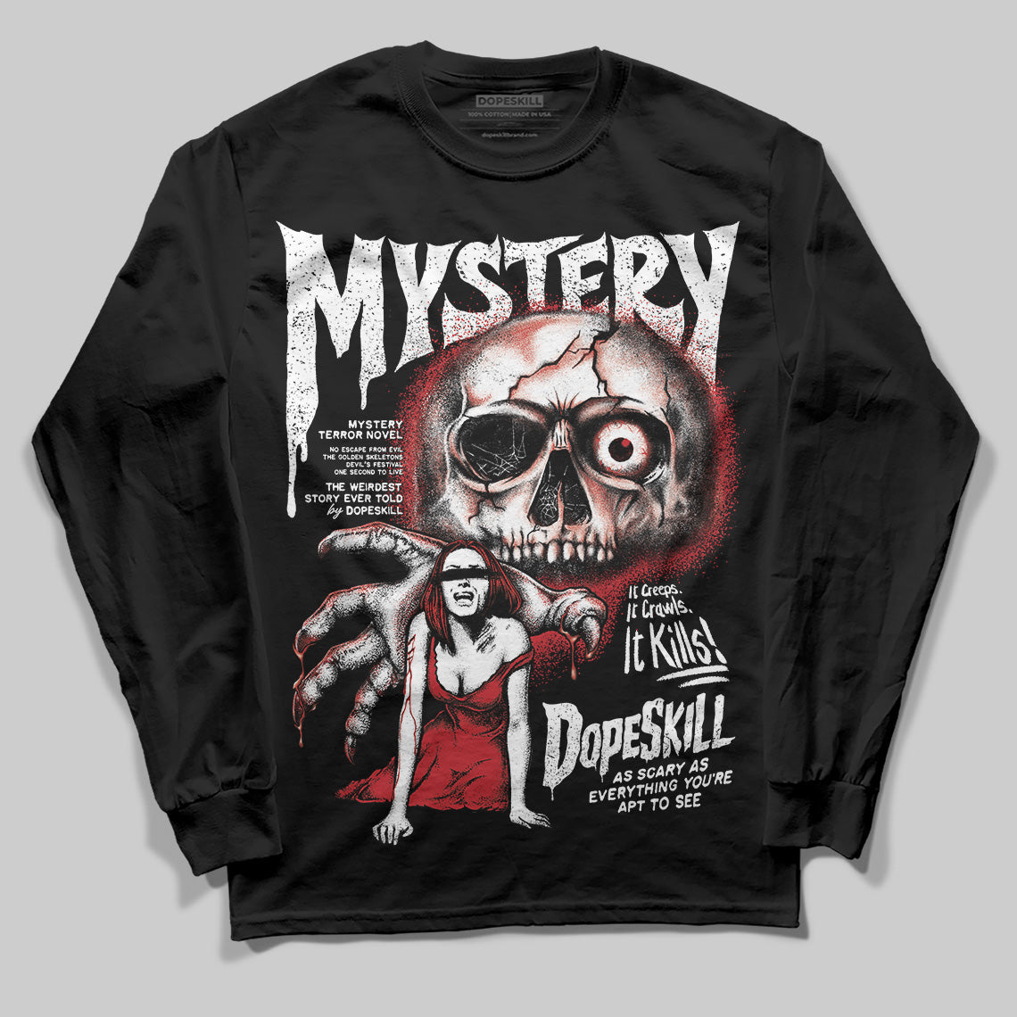 Bred 11s superstreetwear Long Sleeve T-Shirt Mystery Ghostly Grasp Graphic