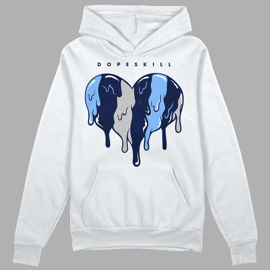 Midnight Navy 5s superstreetwear Hoodie Sweatshirt Slime Drip Heart Graphic
