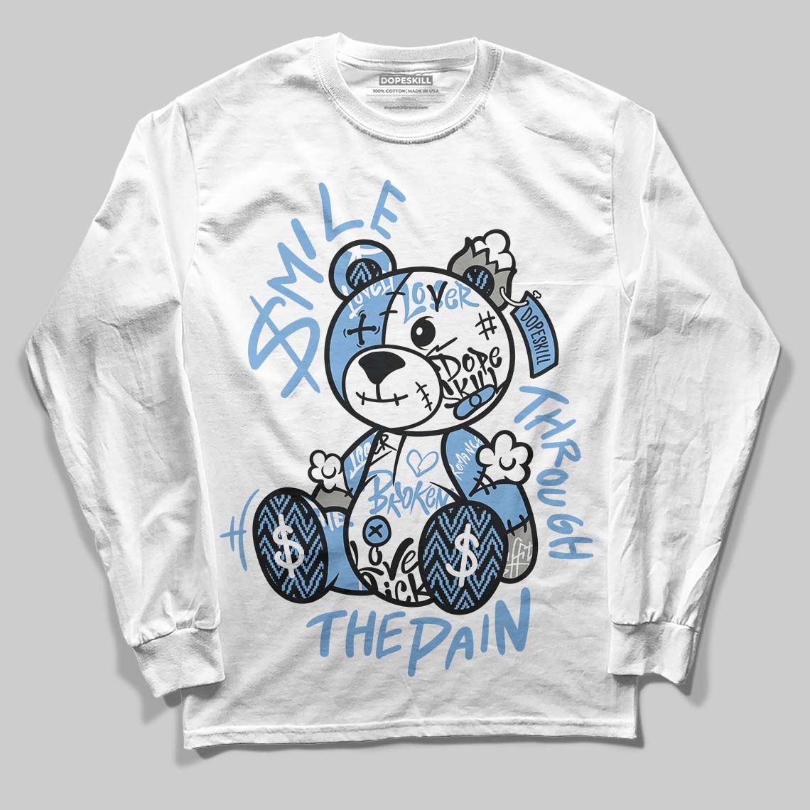 Melo 12s superstreetwear Long Sleeve T-Shirt Smile Through The Pain Graphic