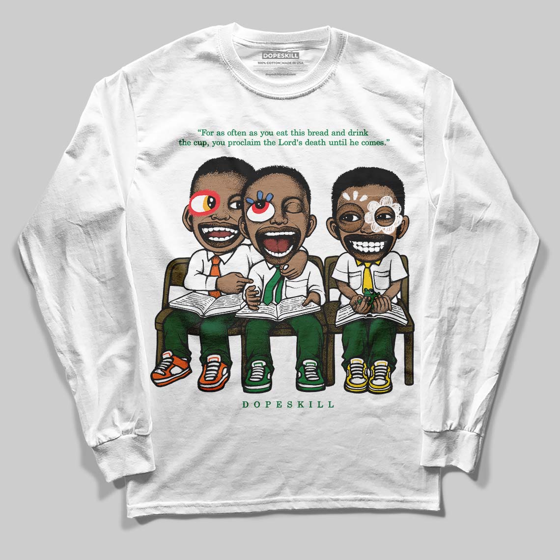 Green Collection superstreetwear Long Sleeve T-Shirt First Sunday Graphic