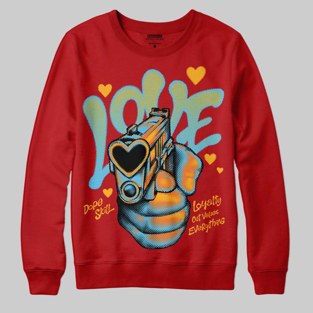 Red Collection superstreetwear Sweatshirt Love Shot Graphic