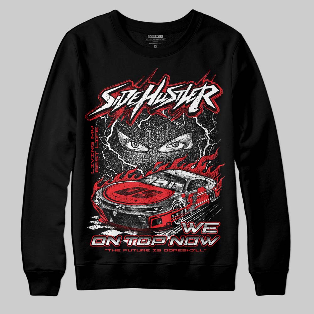Red Collection superstreetwear Sweatshirt New Side Hustler Graphic