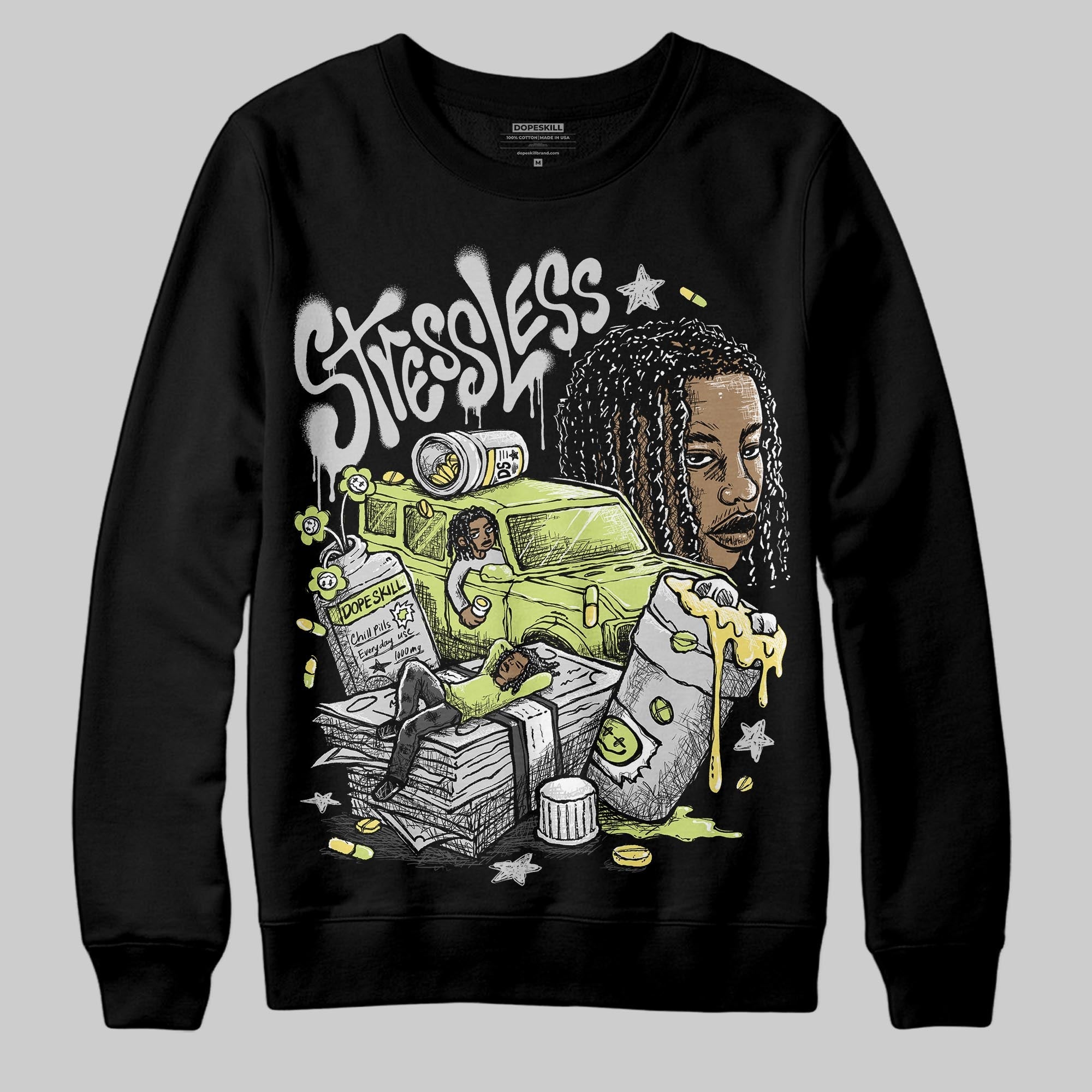 Light Lemon Twist 4s superstreetwear Sweatshirt Stressless Graphic