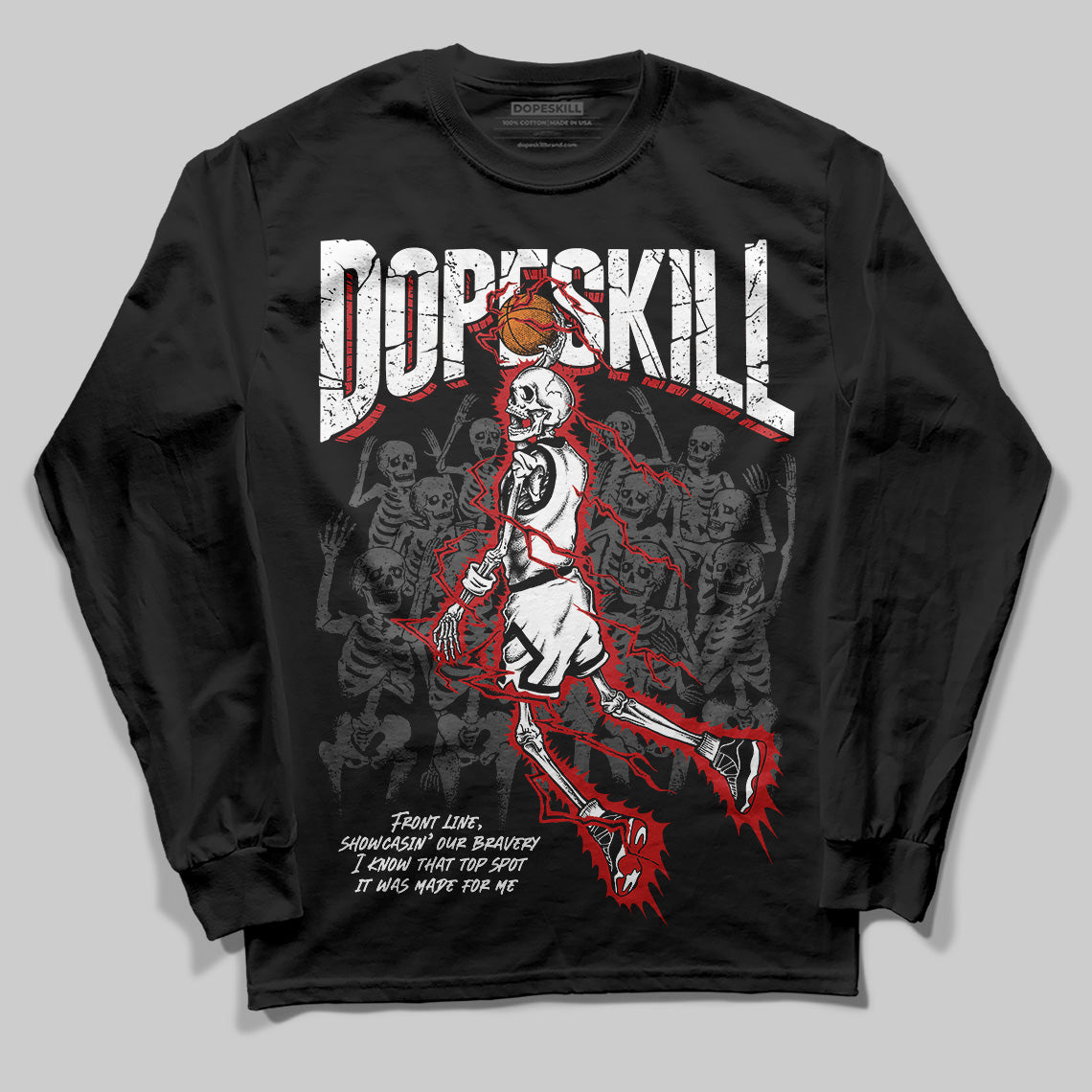 Bred Velvet 11s superstreetwear Long Sleeve T-Shirt Thunder Dunk Graphic