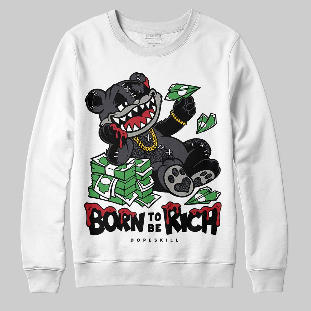 Black Cat 3s superstreetwear Sweatshirt Born To Be Rich Graphic