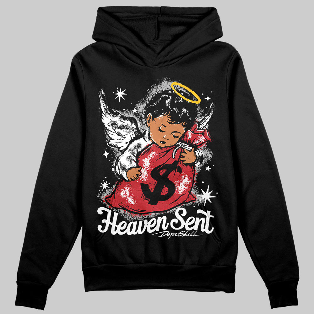 Bred Velvet 11s superstreetwear Hoodie Sweatshirt Heaven Sent Graphic