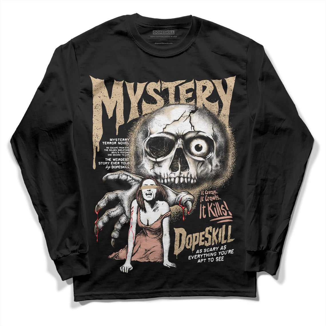 TAN Collection superstreetwear Long Sleeve T-Shirt Mystery Ghostly Grasp Graphic