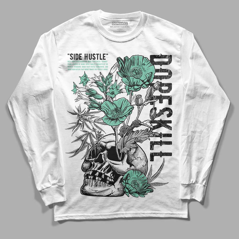 Green Glow 3s superstreetwear Long Sleeve T-Shirt Side Hustle Graphic
