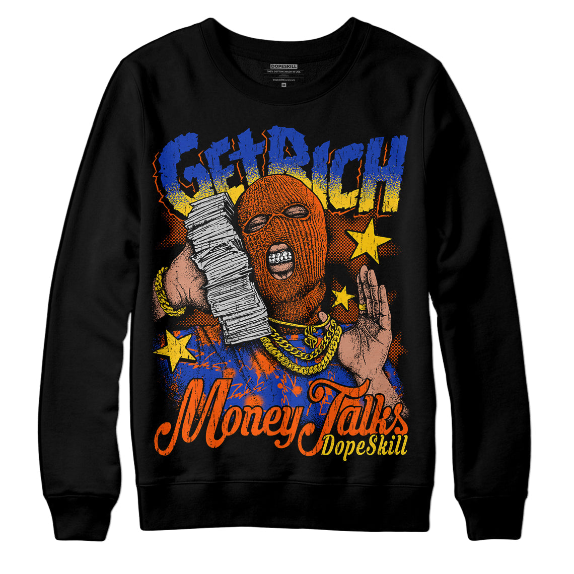 Dunk Low Futura Orange Blaze superstreetwear Sweatshirt Get Rich Graphic