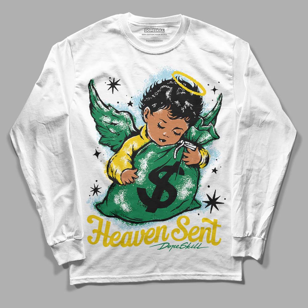 Lucky Green 5s superstreetwear Long Sleeve T-Shirt Heaven Sent Graphic
