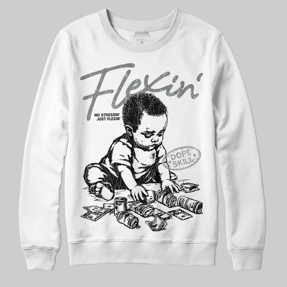 Cool Grey 9s superstreetwear Sweatshirt Flexin' Graphic
