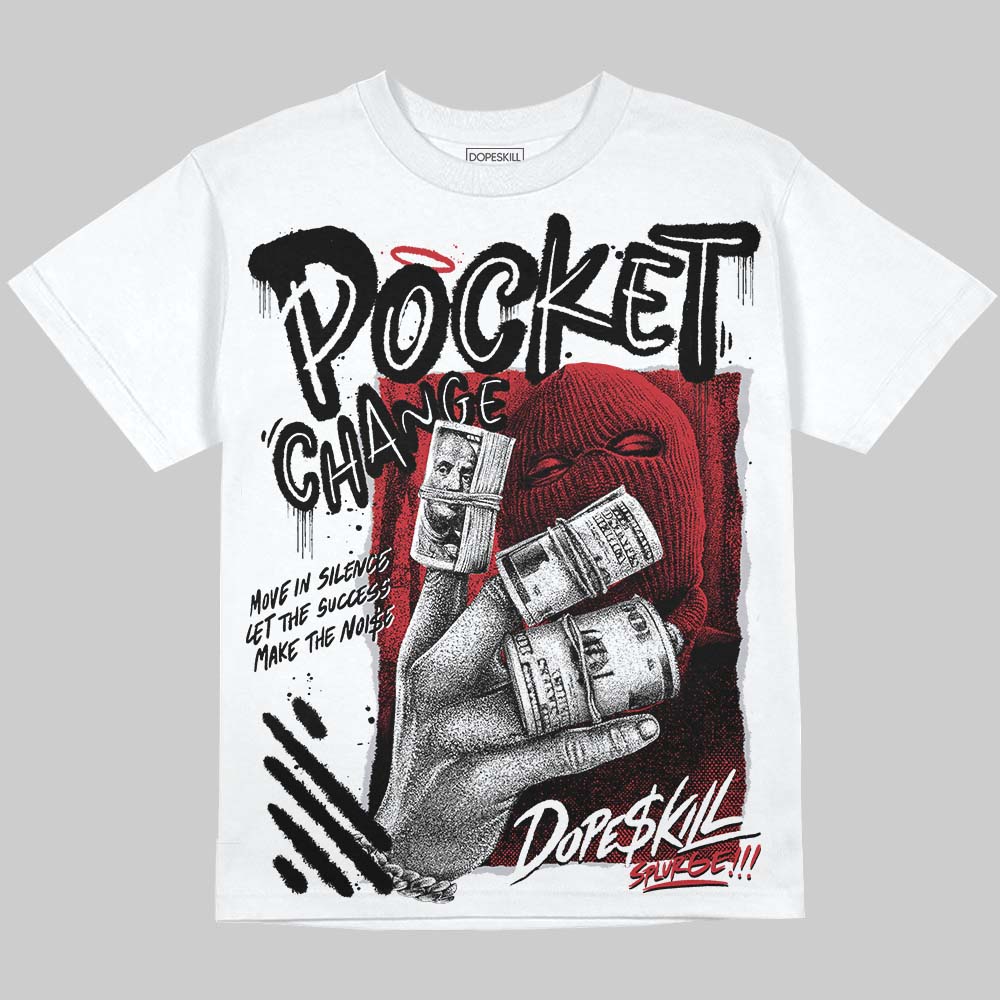 Bred 11s superstreetwear Oversize Print T-Shirt Pocket Change Graphic