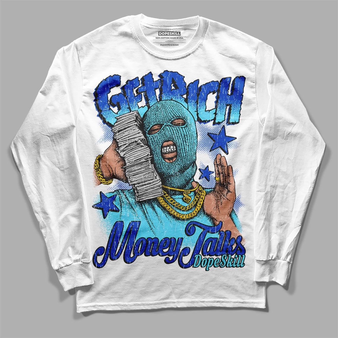 SB Dunk Argon superstreetwear Long Sleeve T-Shirt Get Rich Graphic