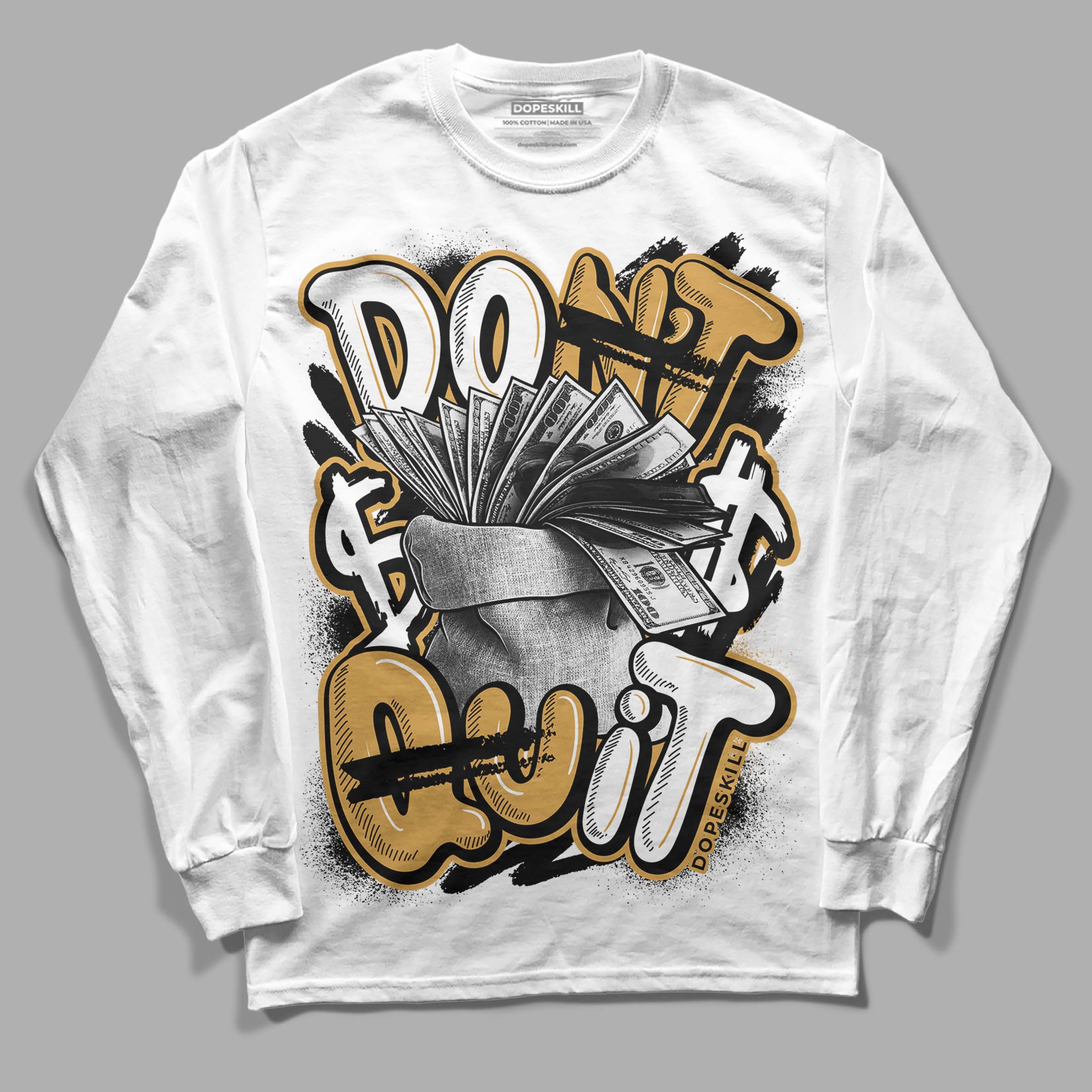 Gratitude 11s superstreetwear Long Sleeve T-Shirt Don't Quit Graphic