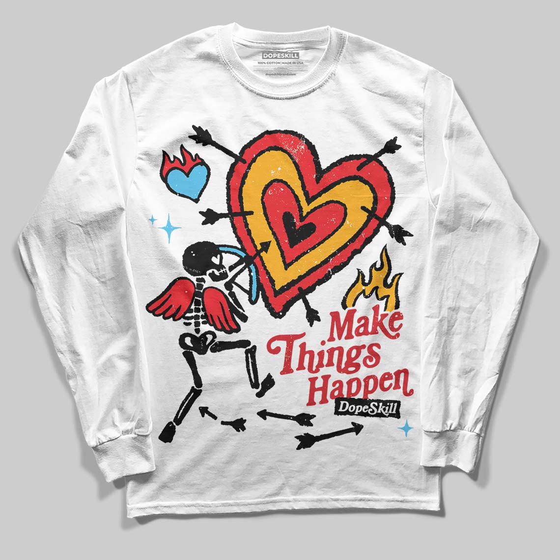 Red Collection superstreetwear Long Sleeve T-Shirt Make Things Happen Graphic