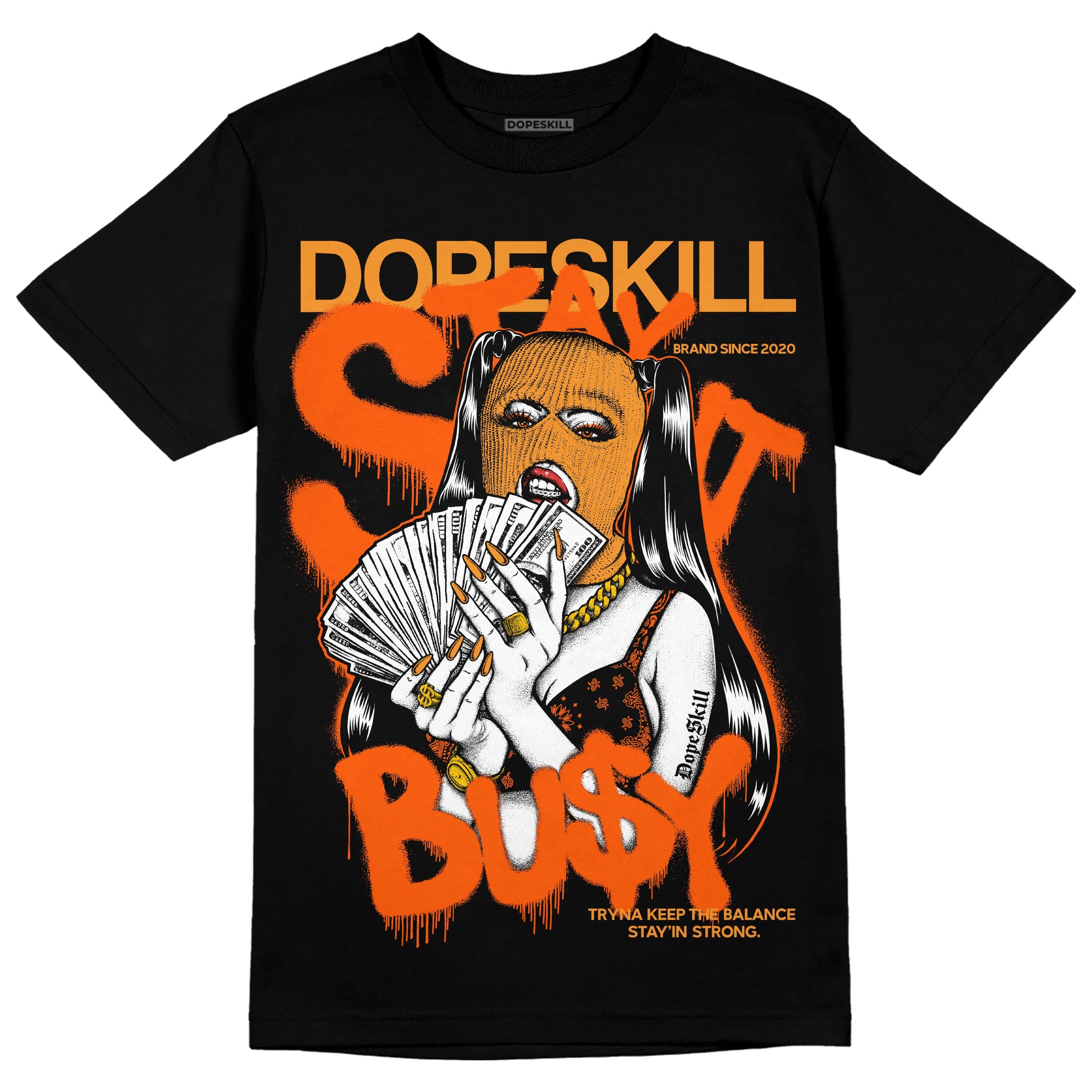 Brilliant Orange 12s superstreetwear T-Shirt Stay It Busy Graphic