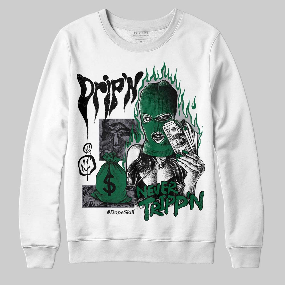 GT-2160 Shamrock Green superstreetwear Sweatshirt Drip'n Never Tripp'n Graphic