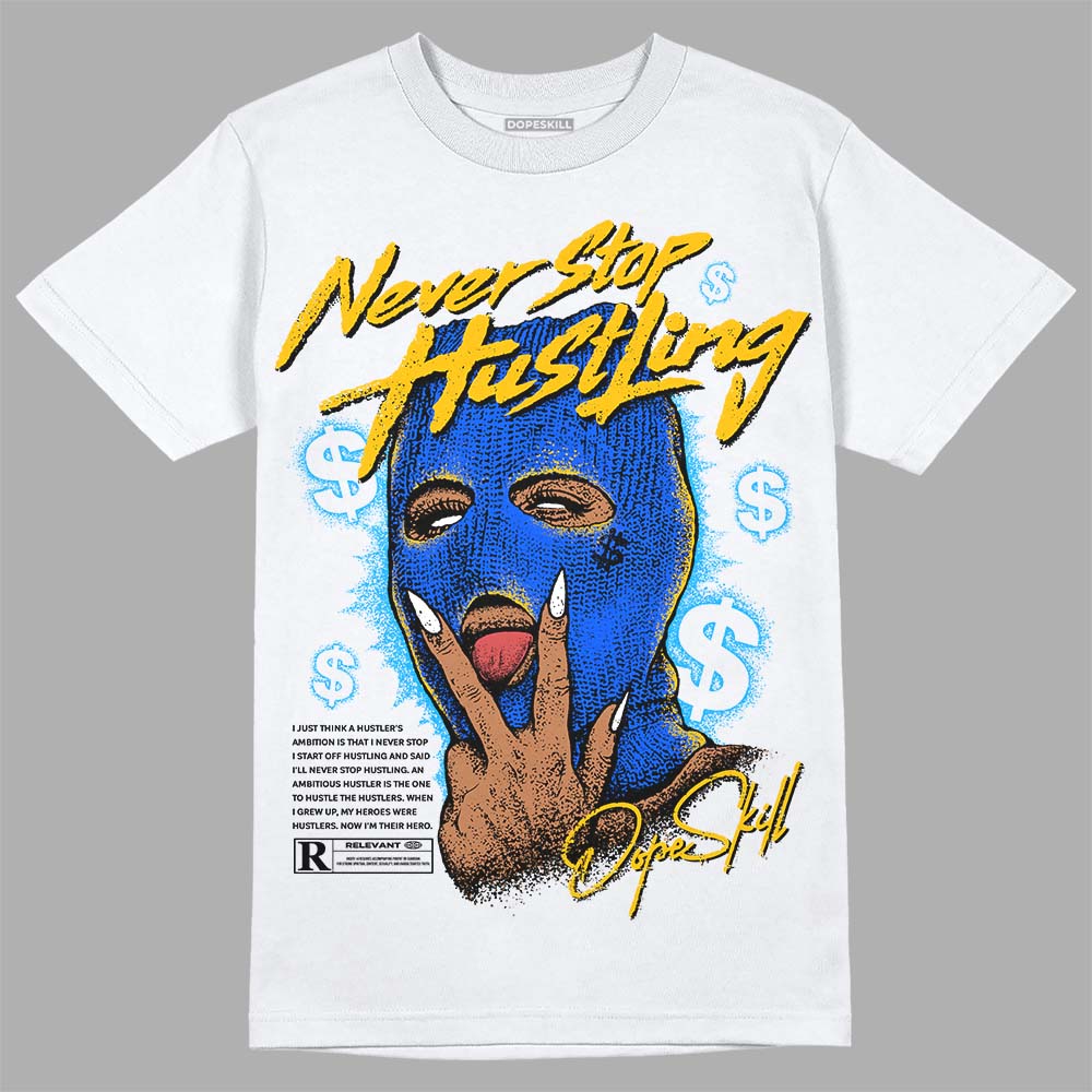 Royal Blue Collection DopeSkill T-Shirt Never Stop Hustling Graphic