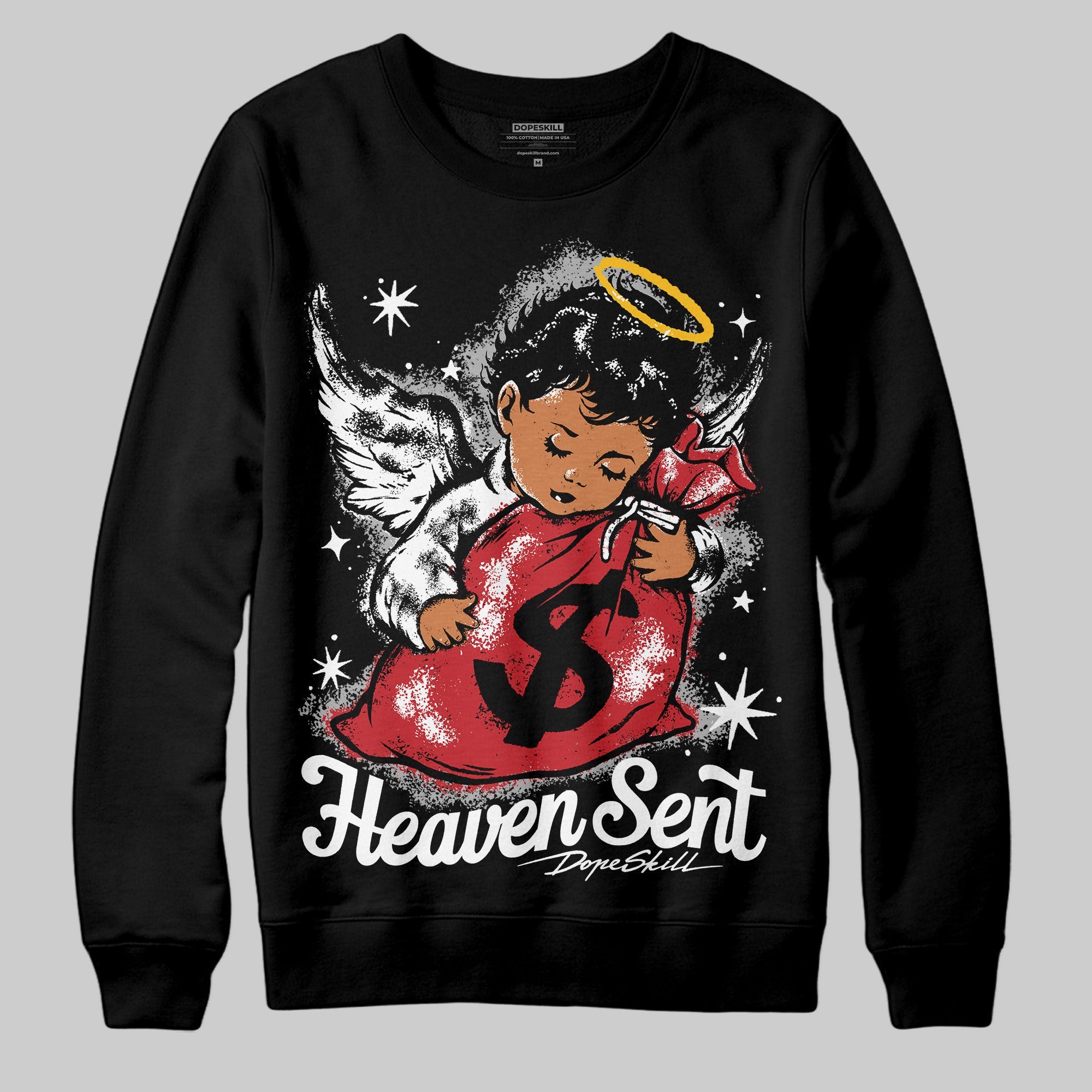 Bred Velvet 11s superstreetwear Sweatshirt Heaven Sent Graphic