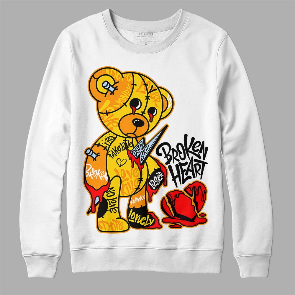 Yellow Ochre 6s superstreetwear Sweatshirt Broken Heart Graphic