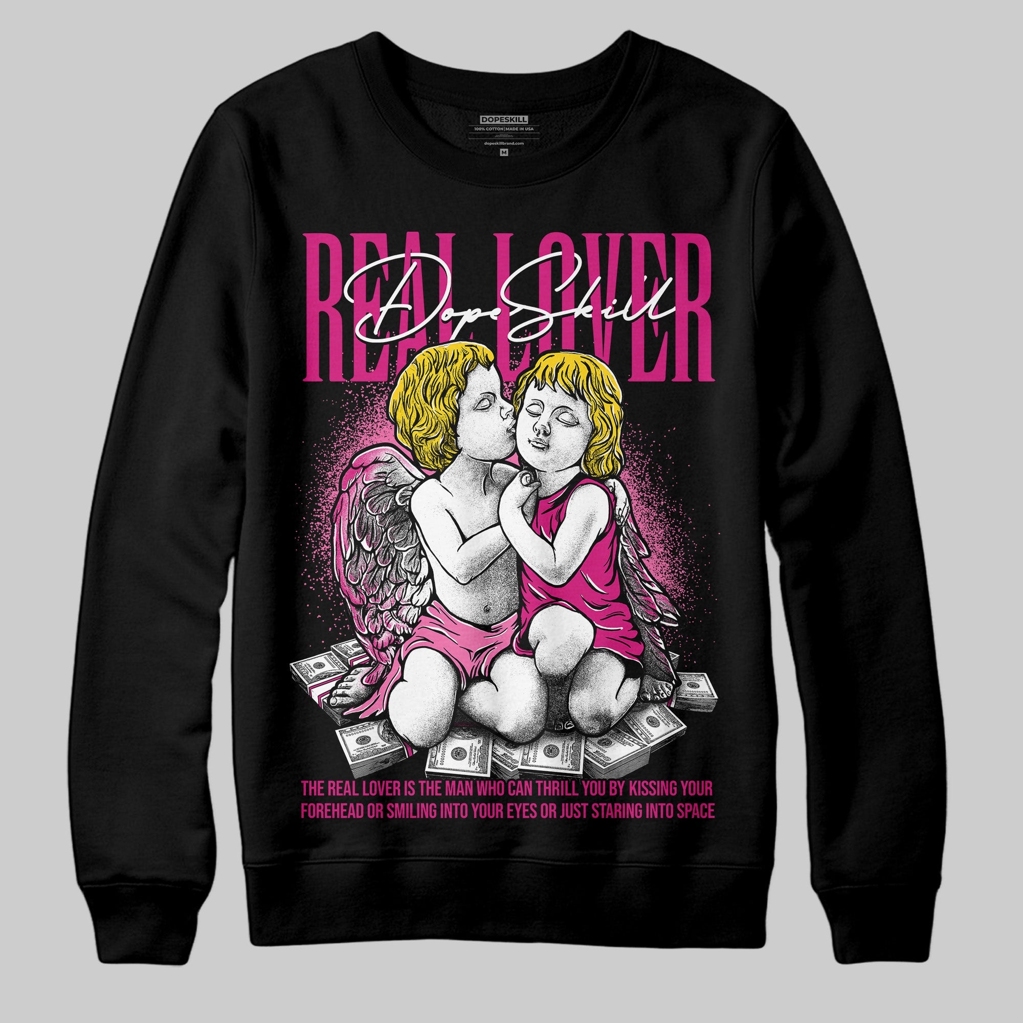 Rick RO Pink Leather Sneakers superstreetwear Sweatshirt Real Lover Graphic