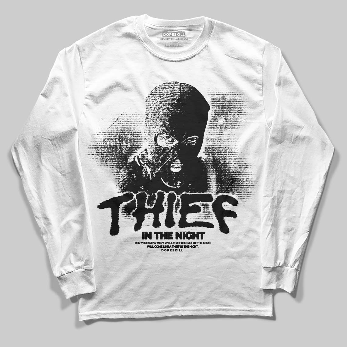 Dunk Panda White Black superstreetwear Long Sleeve T-Shirt Thief In The Night Graphic