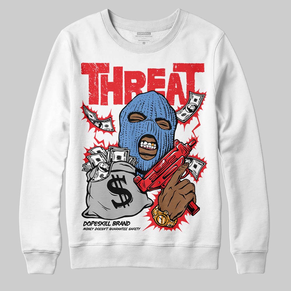 Cherry 11s superstreetwear Sweatshirt Under Threat Graphic