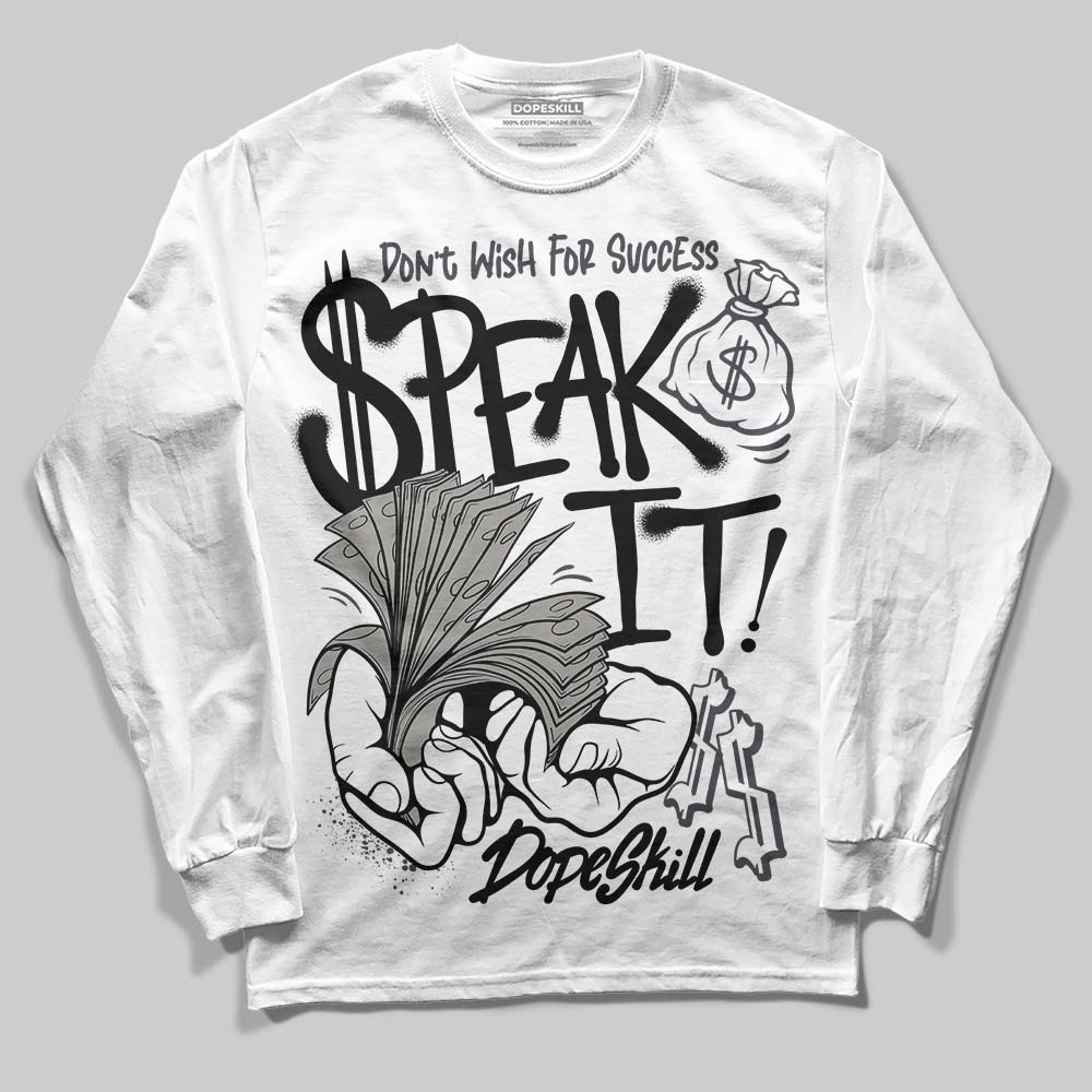 Black Cat 3s superstreetwear Long Sleeve T-Shirt Speak It Graphic