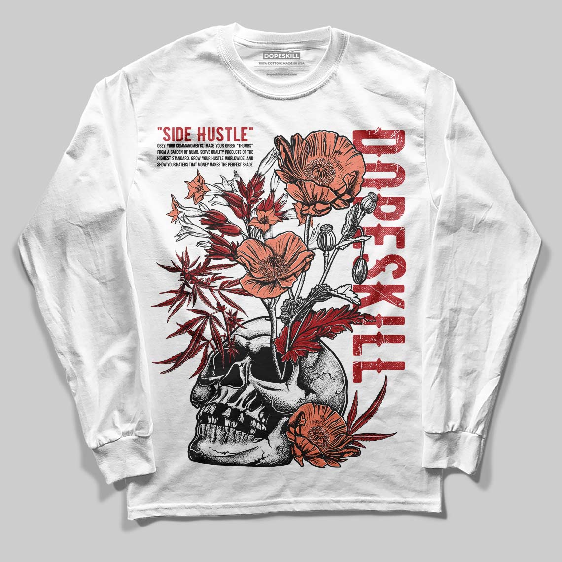 Rare Air Cinnabar 1s superstreetwear Long Sleeve T-Shirt Side Hustle Graphic