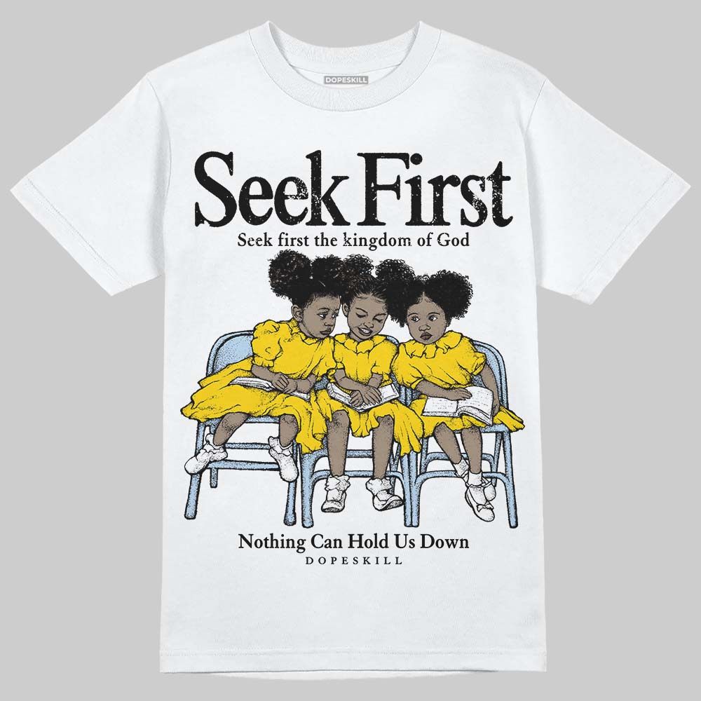 Yellow Ochre 6s superstreetwear T-Shirt New Seek First Graphic