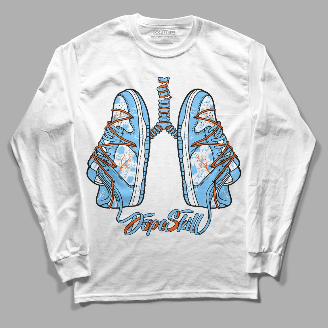 Dunk Low Futura University Blue superstreetwear Long Sleeve T-Shirt Breathe Graphic